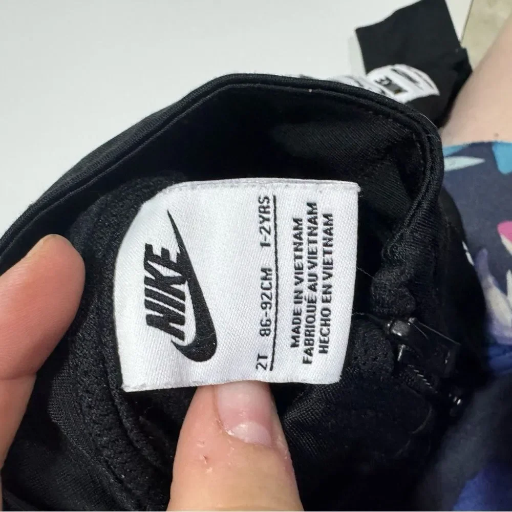 Nike Black Full Zip Athletic Track Jacket